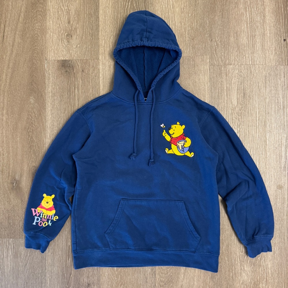 Disney Winnie the Pooh Hoodie Women Small Navy Stay Sweet Piglet LH12502FH